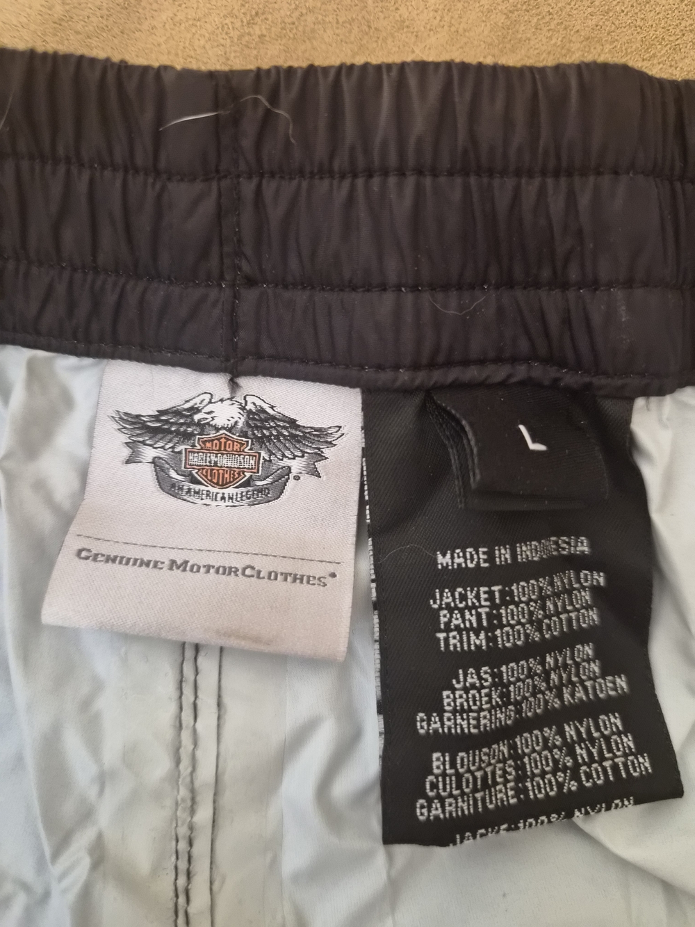 Harley-Davidson Black Rainsuit Set Size L, NEVER WORN - Picture 5 of 6